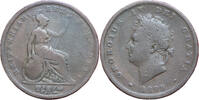Weltmünzen 1 penny #18518 - Royaume Uni 1825 Georgius IV TTB -