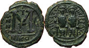 Antike Follis #12534 - Justin II et Sophie Nicomédie 2e officine An6 570-571 TTB 12,53 -