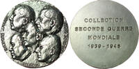 Medaillen Bronze #13877 - Médaille Collection seconde guerre mondiale Massif Argenté 68 mm -