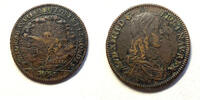 Medaillen Jeton #10467 - Louis XIV ordinaire des guerres 1651 CALAIS ANGLIA GALLIA RARE -