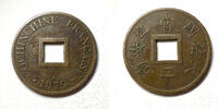 Weltmünzen #9239 - Vietnam Indochine 2 sapèque 1879 A TTB+ -
