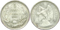 Weltmünzen 5 Pesos #16626 - CHILI Cinco 1927 SUP Belle qualité -
