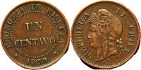 Weltmünzen 1 centavo #16633 - CHILI Un 1879 SUP -