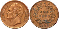 Weltmünzen cent #15046 - Malaisie SARAWAK One 1863 Belle qualité -