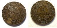 Frankreich 10 centimes 1871 A #9945 -  1871 A C&eacute;r&egrave;s TTB+/SUP Belle quali... 49,99 EUR  zzgl. 9,99 EUR Versand