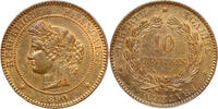 Frankreich 10 centimes 1890 C #18959 -  1890 C&eacute;r&egrave;s SPL avec velours de f... 69,99 EUR  zzgl. 9,99 EUR Versand