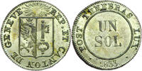 Weltm&uuml;nzen 1 sol SUISSE  1833 Gen&egrave;ve SPL Incroyable qualit&eacute; #5178  49,99 EUR  zzgl. 9,99 EUR Versand