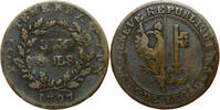 Weltm&uuml;nzen 1797 L SUISSE Six sols 1797 L'AN 6 Gen&egrave;ve TTB #5179  31,99 EUR  zzgl. 9,99 EUR Versand
