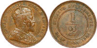 Weltm&uuml;nzen 1/2 cent Malaisie Edouard VII  Straits Settlements 1908 TTB+ ... 39,99 EUR  zzgl. 9,99 EUR Versand
