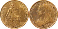 Weltmünzen penny #14210 - Royaume Uni One 1896 Victoria SUP ancien nettoyage ? Qualité -