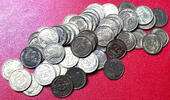 Frankreich 50 centimes #13666 - Lot de 60 monnaies de 1937 - 1941 Bronze Etat intéressant -