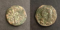 Weltmünzen #11284 - Espagne Catalogne Dinero Louis XIV Barcelone 1646 -