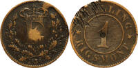 Weltmünzen 1 skilling rigsmont #12192 - Danemark - Frederik VII 1856 TB -