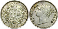 Weltmünzen #18434 - Two Annas 1841 Victoria SUP -