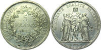 Frankreich 5 francs #18450 - 1872 A Paris Hercule SUP variété petite étoile RARE -