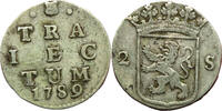 Weltmünzen 2 stuivers #16817 Pays bas 1789 (Utrecht) TTB -