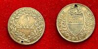Weltmünzen 5 Batzen #7728 - SUISSE 1810 Canton de Vaud Belle qualité trouée -