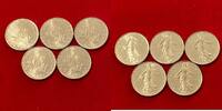 Frankreich 5 1 franc #7823 - Lot* 1988 sorties de rouleau de la monnaie de paris SPL/FDC -