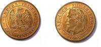 Frankreich 2 centimes #8472 - 1862 K Bordeaux SPL/FDC sortie de rouleau avec rouge -