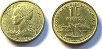 Weltmünzen 10 francs #8321 - 1965 essai cote française des somalis sous pochette FDC -