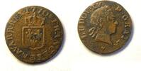 Frankreich Liard #8367 - Louis XV à la vieille tête 1770 BB Strasbourg TTB Rare R -