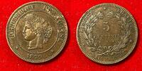 Frankreich 5 centimes #5920 - 1879 A Paris Cérès TTB+/SUP- Belle qualité - FACTURE -