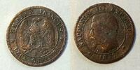 Frankreich 2 centimes #7612 - 1857 d petit d Napoléon III TB+/TTB -