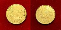Euromünzen 10 centimes #6027 - 2010 Belgique surplus coin cassé Belle qualité et rare fauté -