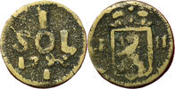 Weltmünzen 1 sol #2970 - RARE - obsidional - François II 1796 FACTURE -