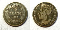 Weltmünzen 1/2 Franc #10206 - Belgique 1838 Leopold TTB -