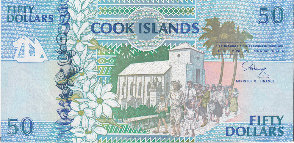 Cookinseln 50 Dollars 1992 Geldschein, Undated, KM:10a, UNZ | MA-Shops