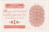 French Indochina 1 Roupie 1945 1945-09-08, Specimen, UNZ-