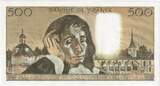Frankreich 500 Francs 1968 Pascal, 1968-01-04, U.5, SS+