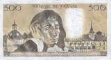 Frankreich 500 Francs 1986 Pascal, T.241, UNZ-, Fayette:71.34