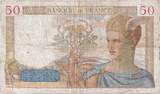 Frankreich 50 Francs 1936 Cérès, P.4336, S+, Fayette:17.25, KM:81