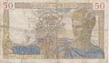 Frankreich 50 Francs 1936 Cérès, S+, Fayette:17.30, KM:81