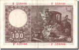 Spanien 100 Pesetas 1948 Geldschein, 1948-05-02, KM:137a, SS