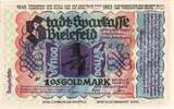 Deutschland 1,05 Goldmark 1923 Bielefeld, 1923-11-08, UNZ-, Grabowski:95