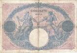 Frankreich 50 Francs 1915 Bleu et Rose, Y.6601, S, Fayette:14.28, KM:64e