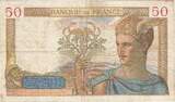 Frankreich 50 Francs 1936 Cérès, P.4102, S+, Fayette:17.23, KM:81