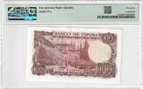 Spanien 100 Pesetas 1970 (1974) 1970-11-17, PMG AU 58 EPQ