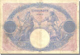 Frankreich 50 Francs 1913 Geldschein, 50 F 1889-1927 