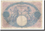 Frankreich 50 Francs Geldschein, 1906-04-25, S+, Fayette:14.18, KM:64d