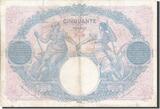 Frankreich 50 Francs 1921 Geldschein, 50 F 1889-1927 