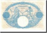 Frankreich 50 Francs Geldschein, 1925-01-22, SS+, Fayette:14.38, KM:64g