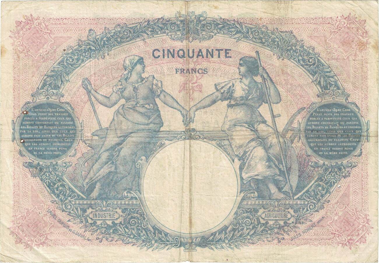 Frankreich 50 Francs 1925 Bleu Et Rose T 11637 S Fayette 14 38 KM frankreich-50-francs-1925-bleu-et-rose-t-11637-s-fayette-14-38-km