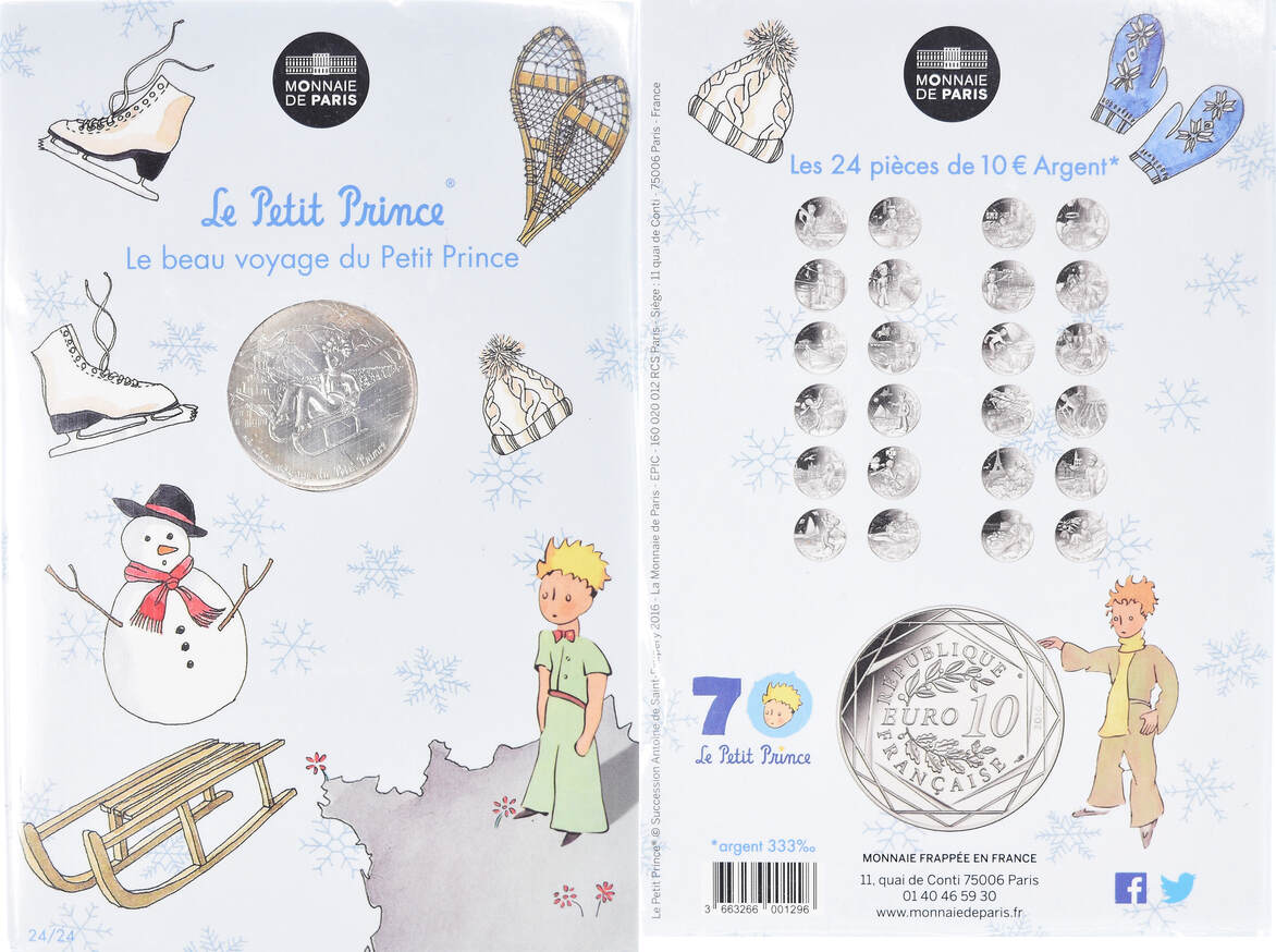 Frankreich 10 Euro 2016 Monnaie de Paris, Le Petit Prince (fait de la