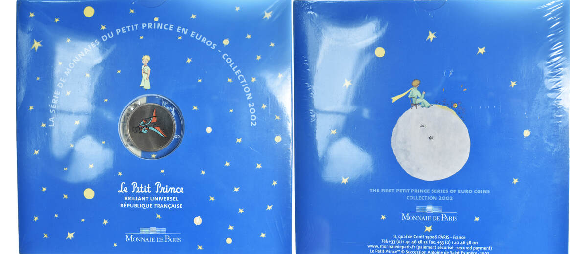 Frankreich Euro-Set 2002 Monnaie de Paris Petit Prince, Monnaie de