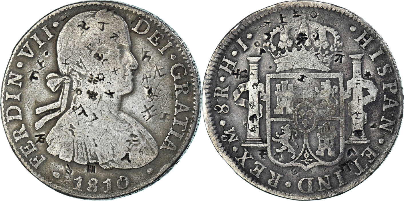 Spanien 8 Reales 1810 Mexico Münze, Ferdinand VII, Mexico, HJ