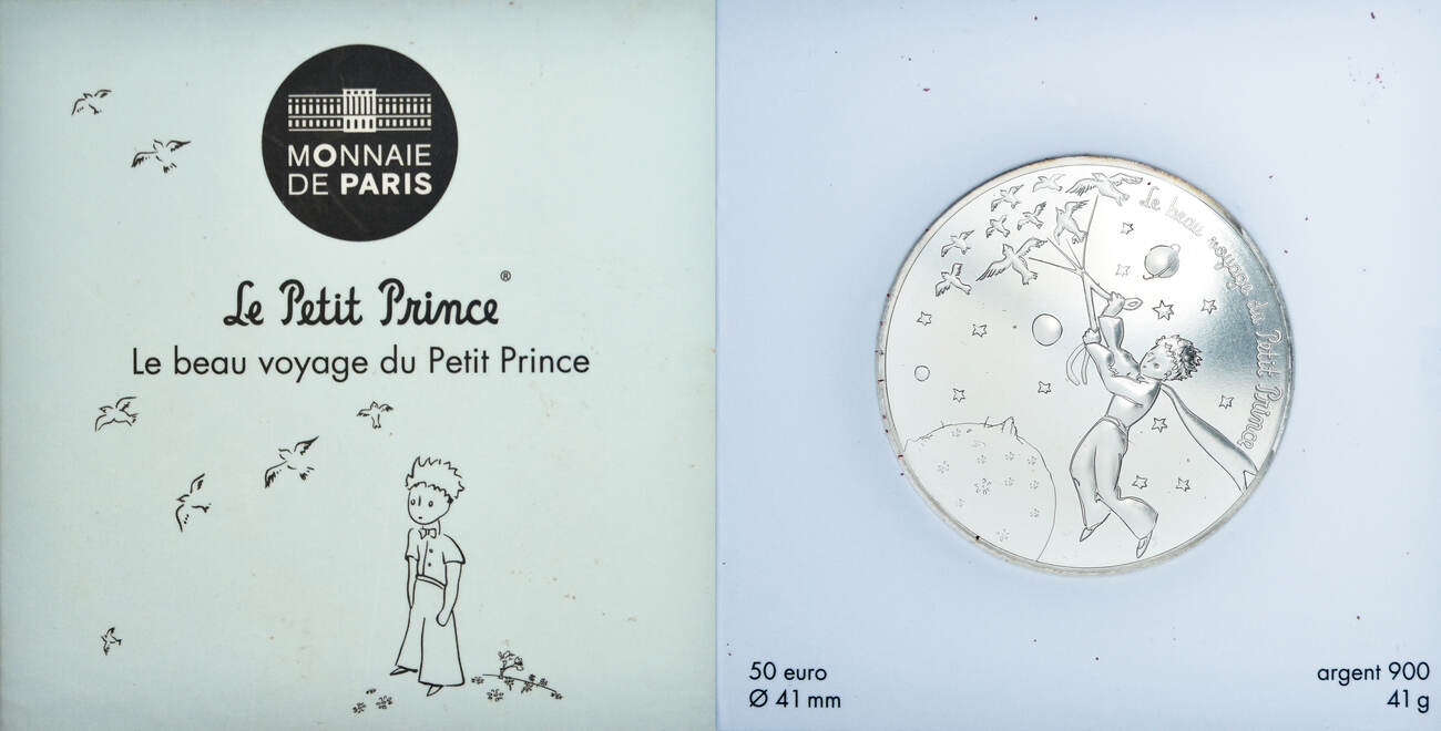 Frankreich 50 Euro 2016 Monnaie de Paris Le beau voyage du Petit Prince